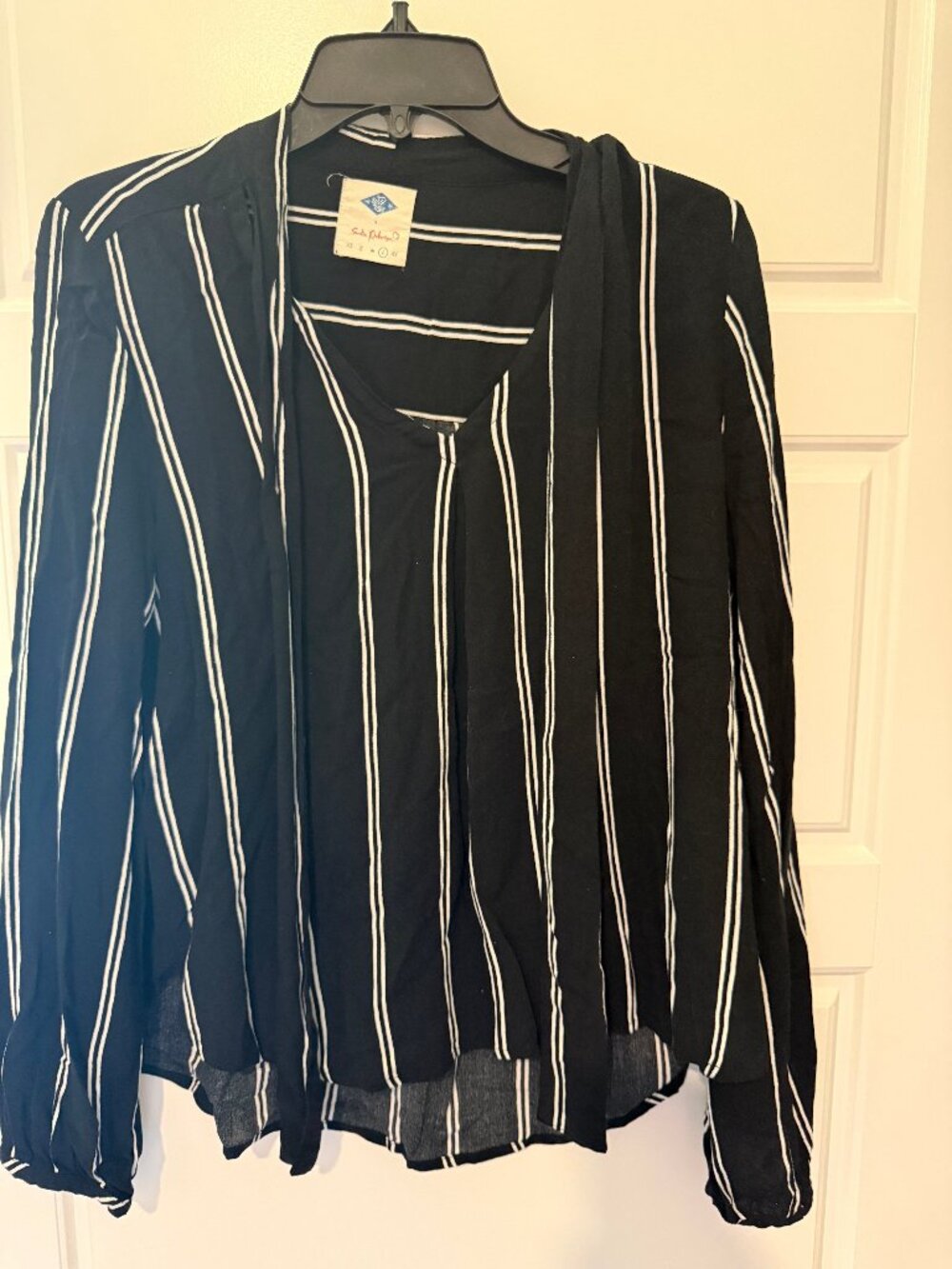 Wild Blue Sadie Robertson Striped Blouse Size L